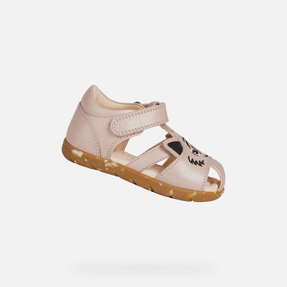 Sandalias Geox Bebe Rosa - Alul Girl - MJQAF8564